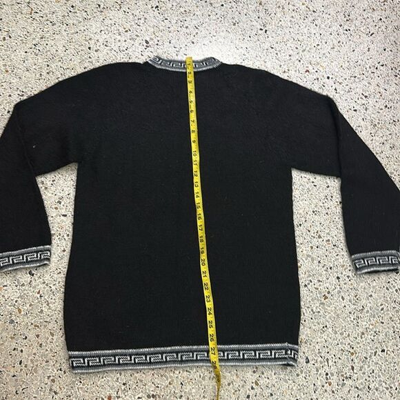 Alpaca black long sleeve sweater medium m - Picture 4 of 4